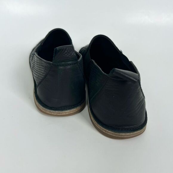 Vince Leather Black Loafer Flats - Picture 3 of 8